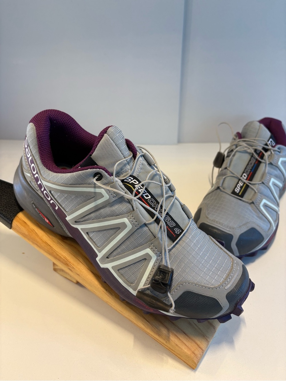 Salomon Women's Trail Running Shoes - Gray & Purple